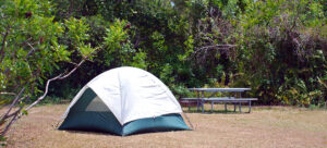 Florida eco-camping adventure.Camping in the Everglades.